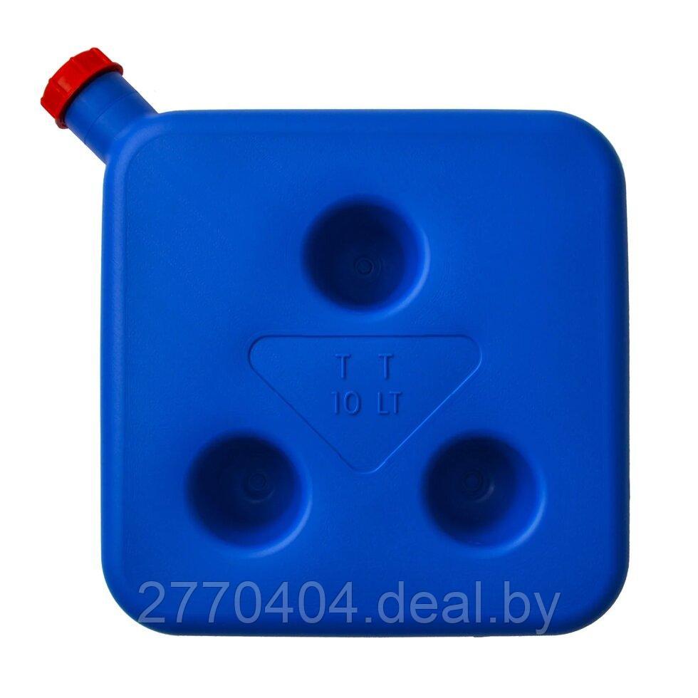 Бачок топливный 10л для автономного отопителя цвет-Синий , бак, горловина с боку , штуцер d6мм ,(Полный - фото 1 - id-p223766829