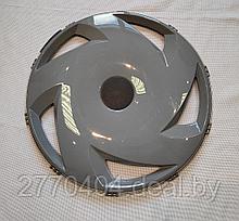 Колпак на диск колеса R-22,5 задний пластиковый цвет серый (вентилятор)  на Грузовые АВТО