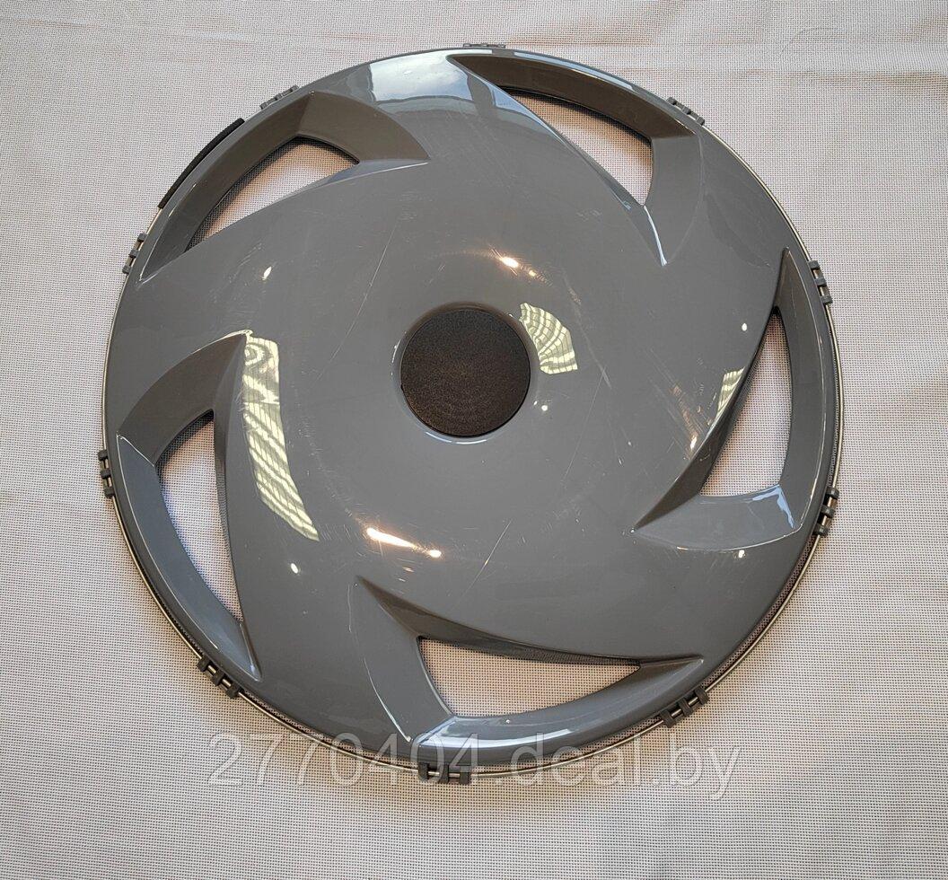 Колпак на диск колеса R-22,5 задний пластиковый цвет серый (вентилятор) на Грузовые АВТО - фото 1 - id-p223766959