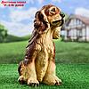 Садовая фигура "Собака Спаниель cидящий" рыжий, 35х25см, фото 2