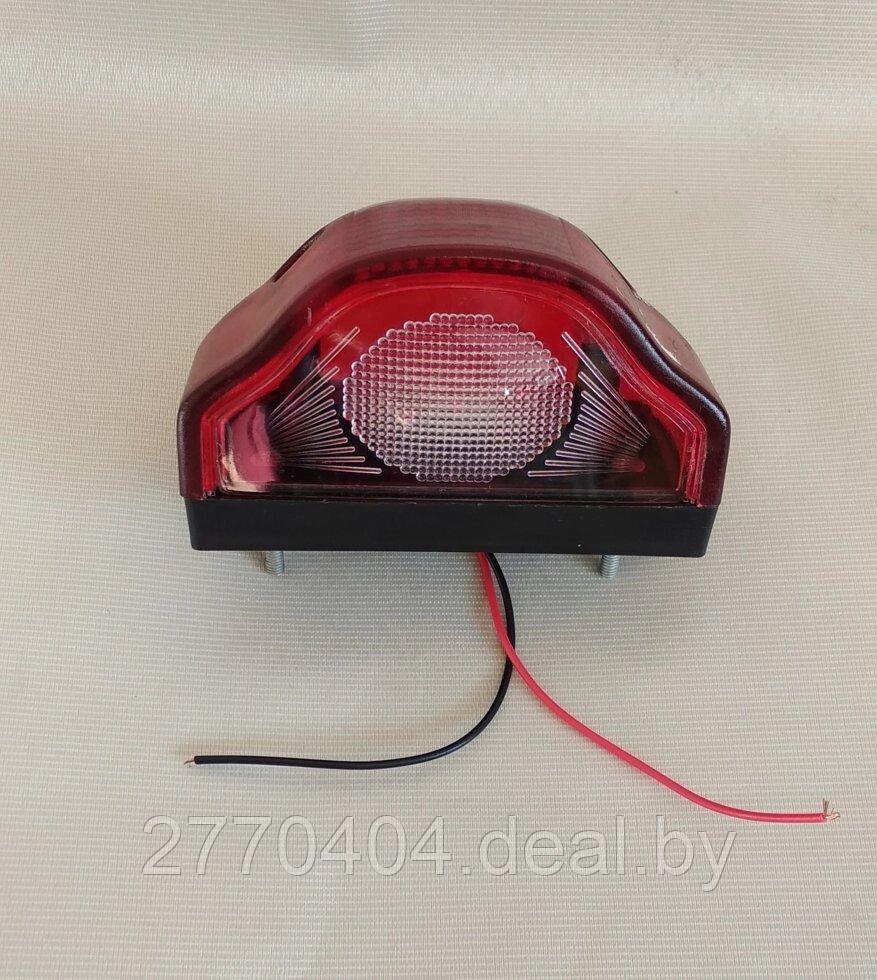 Подсветка номера, Фонарь, LED-светодиодный 24v"волна", цвет-красный, грузового автомобиля, прицепа. грузовика - фото 1 - id-p223766496