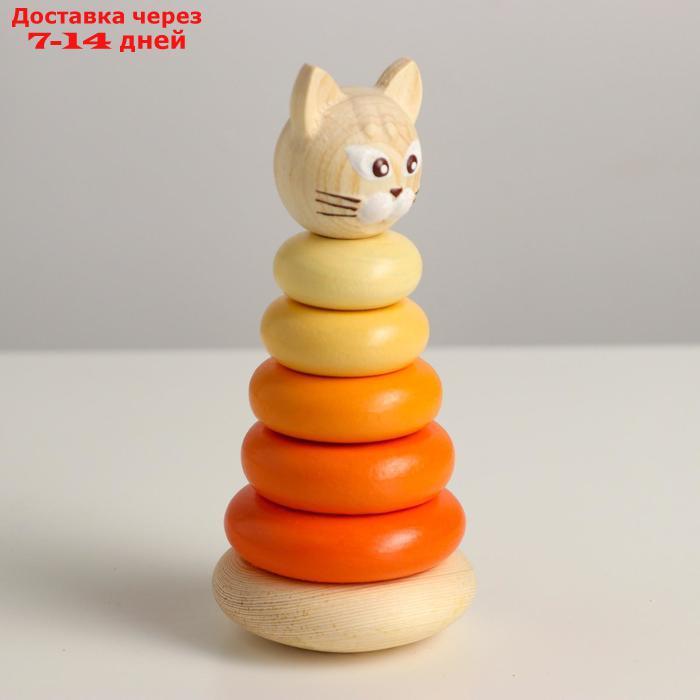 Пирамидки "Цветные" Котёнок, 7 элементов - фото 2 - id-p223648634