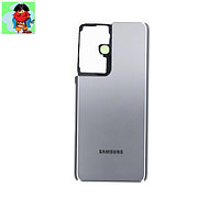Задняя крышка (корпус) для Samsung Galaxy S21 Ultra , цвет: титановый