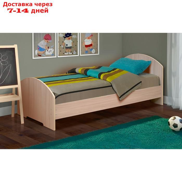 Кровать на уголках №2, 700 × 1900 мм, 1942 × 770 × 810 мм, цвет дуб молочный - фото 1 - id-p223648979