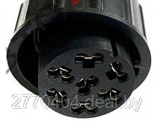Разъем заднего фонаря прицепа Вилка Schmitz (шмитц) круглый 7-контактов, прямой с кабелем и клеммами, фишка,