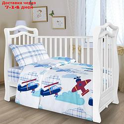 Постельное бельё АДЕЛЬ Kids "Полет", 105х140, 105х140, 40х60, поплин