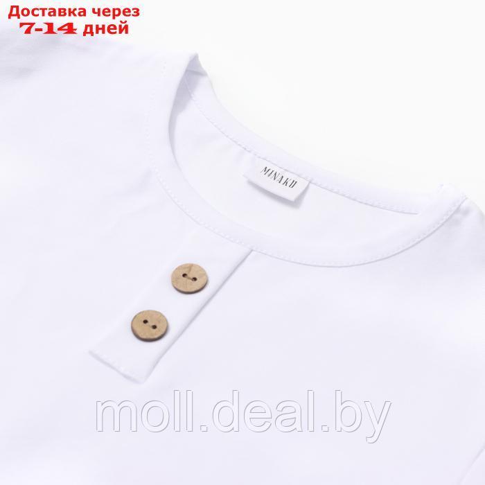 Комплект для мальчика (футболка, шорты) MINAKU цвет белый/графит, рост 122 - фото 8 - id-p223662438