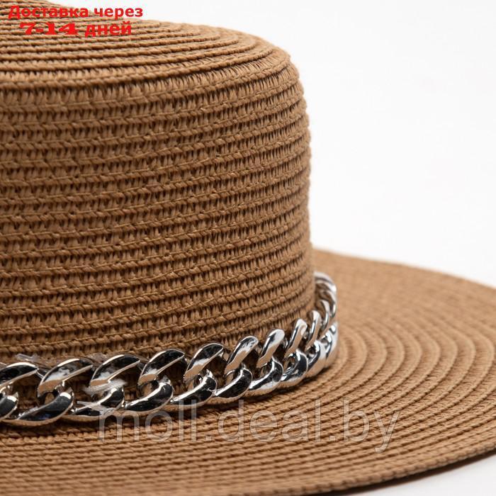 Шляпа женская MINAKU цвет бежевая, р-р 56-58 - фото 3 - id-p223662441