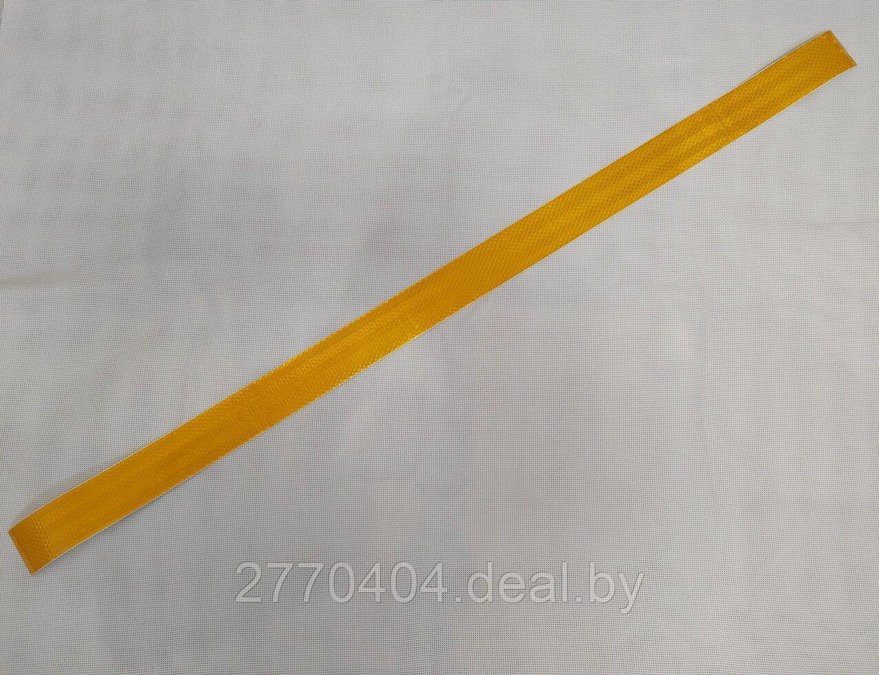 Лента желтая L1м ,50мм ( шир. 5см, длина100см) светоотражающая самоклеющаяся ) - фото 2 - id-p223766602