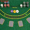 Покер, набор для игры (карты 2 колоды, фишки с номин. 200 шт, сукно 60х90 см) микс, фото 2