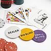 Покер, набор для игры (карты 2 колоды, фишки с номин. 200 шт, сукно 60х90 см) микс, фото 3