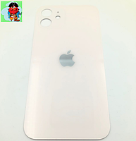 Задняя крышка (стекло) для Apple iPhone 12, цвет: белый (оригинал) (широкое отверстие под камеру)