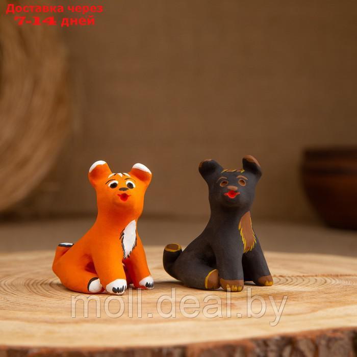Сувенир "Собака сидит", каргопольская игрушка - фото 4 - id-p223662501