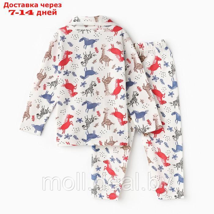 Пижама для мальчика, цвет белый/красный, рост 80 см - фото 8 - id-p223667429