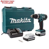 Дрель-шуруповерт Makita HР 347 DWE, акк., 14.4 В, 2х1.5Ач, БЗП-10мм, чемодан