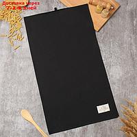 Полотенце Этель Kitchen 40х70 см, цв.черный, 100% хл, саржа 220 г/м2