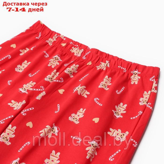 Комплект женский домашний (джемпер, брюки) Новый год, цвет красный, размер 52 - фото 9 - id-p223667623