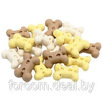 Печенье «Косточки Mix» для дрессуры собак (ваниль, шоколад, овощи), размер S, 3кг PL-81919