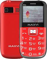 Кнопочный телефон Maxvi B6ds (красный)