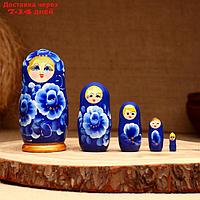 Матрёшка 5-кукольная "Влада синяя", 10-11 см