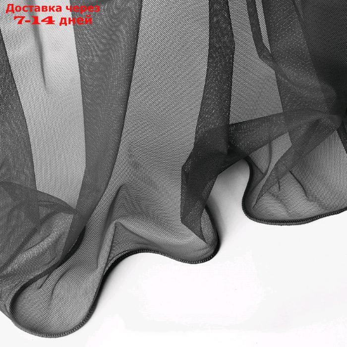 Портьера "Грик", размер 300 х 270 см, чёрный - фото 3 - id-p223659117