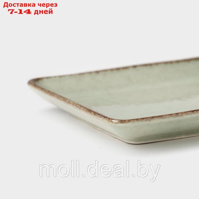 Блюдо Pearl, 18×13 см, цвет мятный, фарфор - фото 2 - id-p223667908