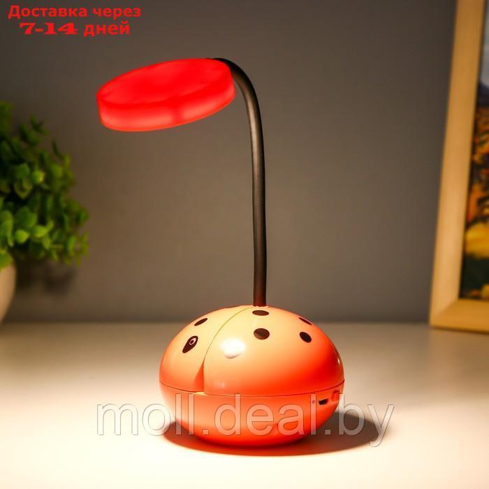 Настольная лампа "Жучок" LED 3Вт USB АКБ МИКС 8,5х8,5х25,5 см - фото 5 - id-p223663501
