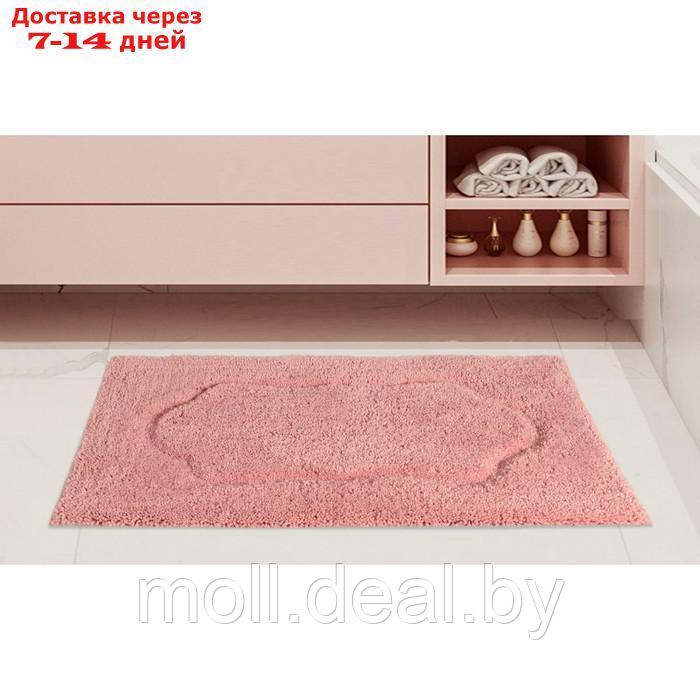 Коврик для ванной, размер 60х100 см, цвет пепельная роза - фото 1 - id-p223667992