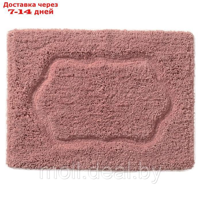 Коврик для ванной, размер 60х100 см, цвет пепельная роза - фото 3 - id-p223667992