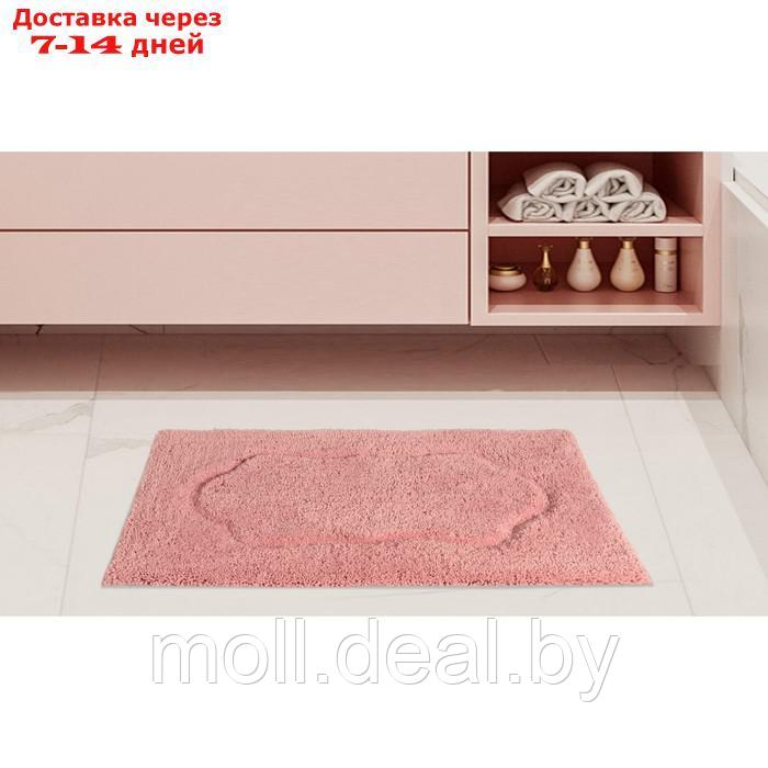 Коврик для ванной, размер 60х100 см, цвет пепельная роза - фото 6 - id-p223667992