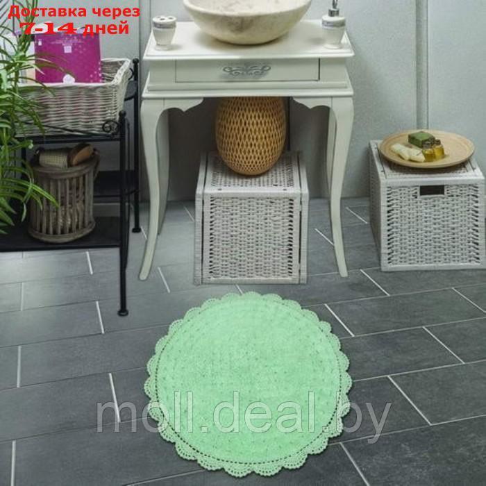 Коврик для ванной, размер 75х75 см, цвет ментоловый - фото 1 - id-p223667994