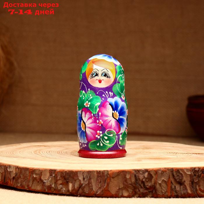 Матрёшка 5-кукольная "Дина незабудки", 10-11 см - фото 3 - id-p223643850