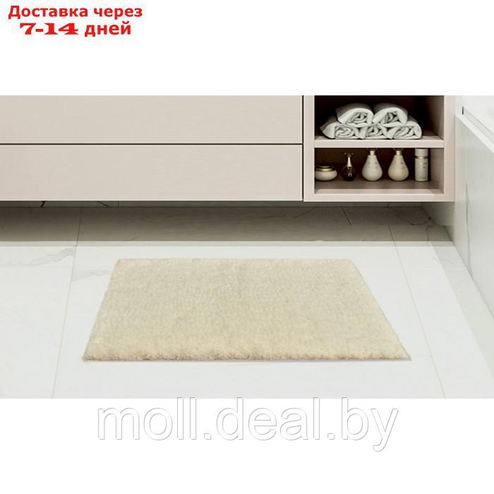 Набор ковриков для ванной, размер 60х100 см, 50х70 см, цвет крем - фото 1 - id-p223667999