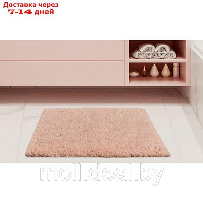Набор ковриков для ванной, размер 60х100 см, 50х70 см, цвет пудра - фото 1 - id-p223668000