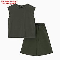 Комплект для мальчика (майка и шорты) MINAKU, цвет графит, рост 152 см