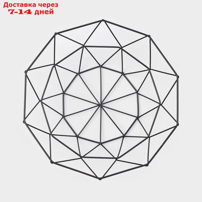 Ваза для фруктов Доляна "Геометрия", 25×25×8 см, цвет МИКС - фото 4 - id-p223666934