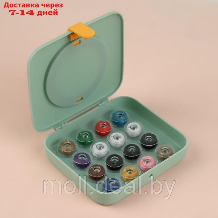 Швейный набор, 51 предмет, в двухъярусном боксе, 12 × 10,5 × 3 см, цвет МИКС - фото 5 - id-p223663851