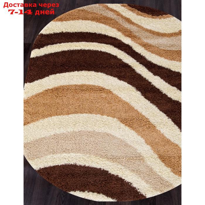 Ковёр овальный Shaggy ultra s700, размер 100x200 см, цвет beige-brown - фото 2 - id-p223667097