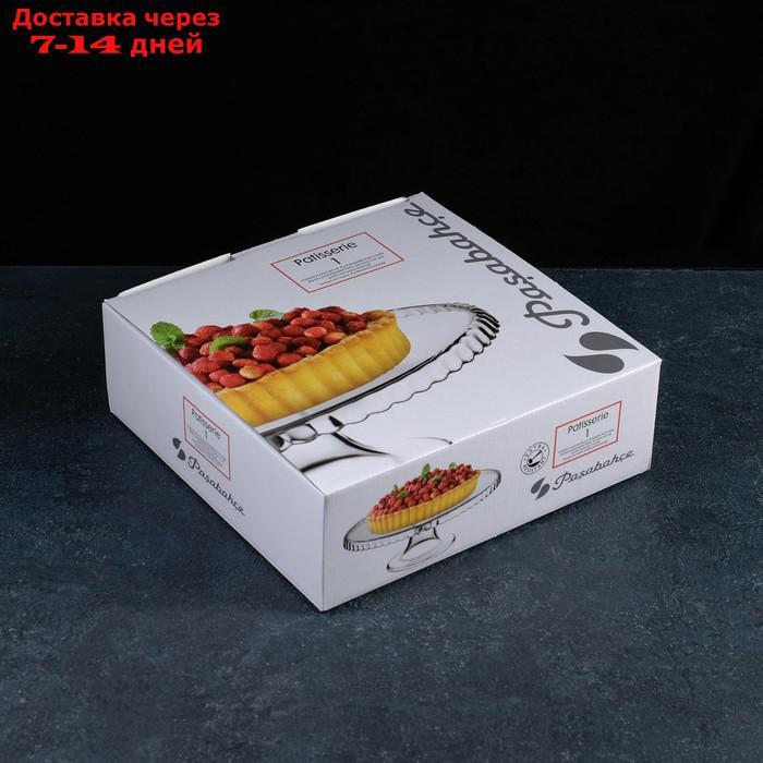 Подставка для торта на ножке Patisserie, d=28 см (с бортиком вниз) - фото 4 - id-p223667104