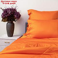 Одеяло, размер 220х240 см, цвет оранжевый