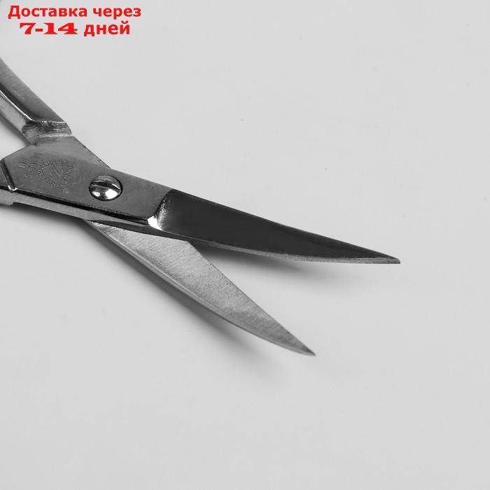 Ножницы маникюрные, загнутые, 9,5 см, цвет серебристый, В-106-S-SH - фото 2 - id-p223663762