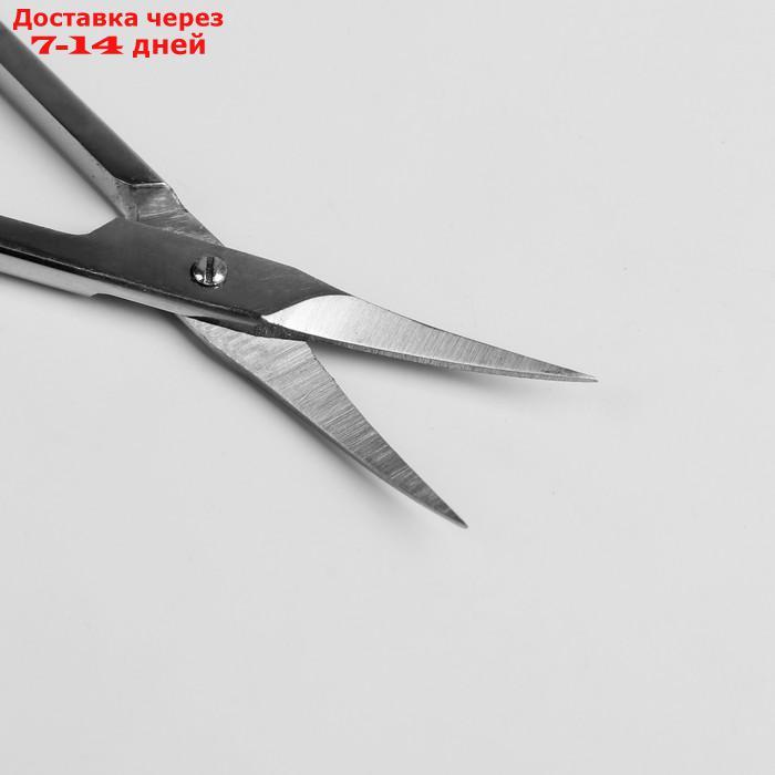 Ножницы маникюрные, загнутые, 9,5 см, цвет серебристый, В-128-S-SH - фото 2 - id-p223663763