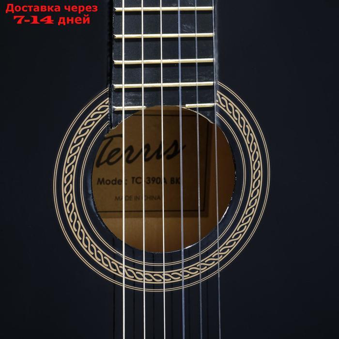 Классическая гитара TERRIS TC-390A BK - 4/4 - фото 3 - id-p223667677