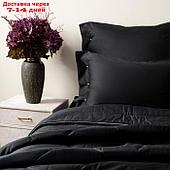Одеяло, размер 160х220 см, цвет чёрный