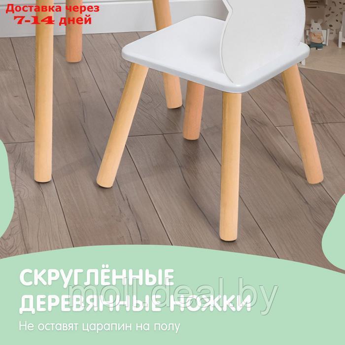 Набор детский "Белые ушки", стол + стул - фото 2 - id-p223664770