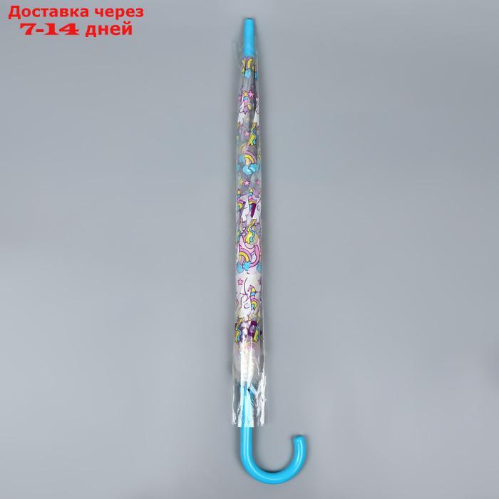 Зонт - трость полуавтоматический, 8 спиц, R = 42 см, цвет МИКС - фото 2 - id-p223664034