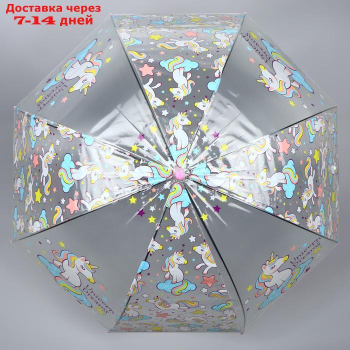 Зонт - трость полуавтоматический, 8 спиц, R = 42 см, цвет МИКС - фото 6 - id-p223664034