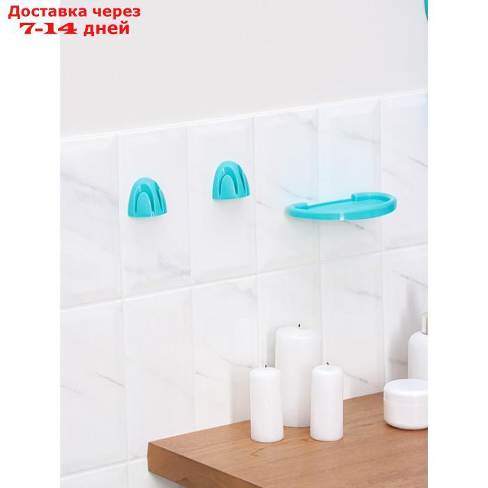 Набор для ванной комнаты "Optima", цвет бирюзовый - фото 2 - id-p223664039