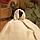 Шапка для бани из овчины "Будёновка" скорняжный шов, бежевый, фото 7