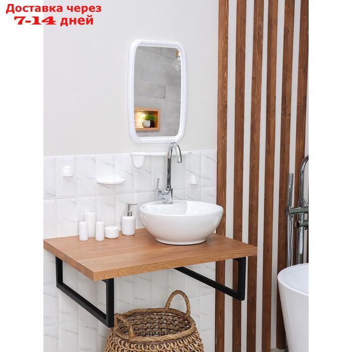 Набор для ванной комнаты "Optima", цвет белый - фото 2 - id-p223664096